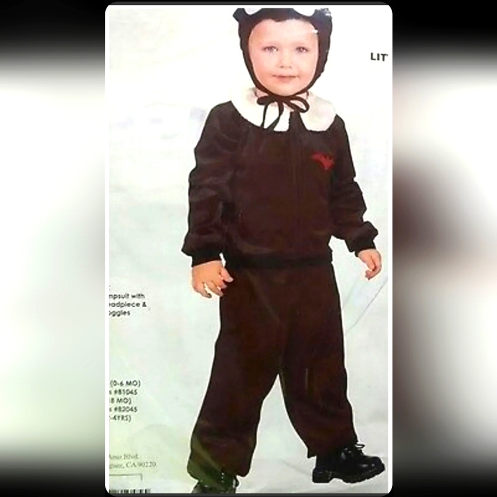 :* New retro vintage charades LITTLE AVIATOR pilot COSTUME Sz newborn 0-6 months